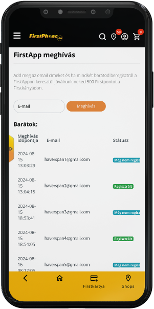 FirstApp: pozvanie priateľov