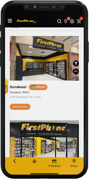 FirstApp: najbližšie predajne