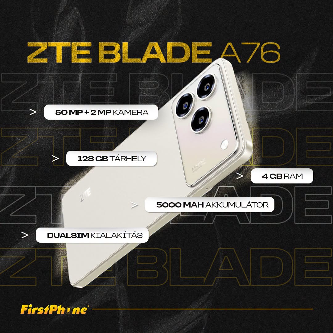 📸 Viac úložiska, dlhšia výdrž, lepší zážitok – to je ZTE Blade A76! 💙