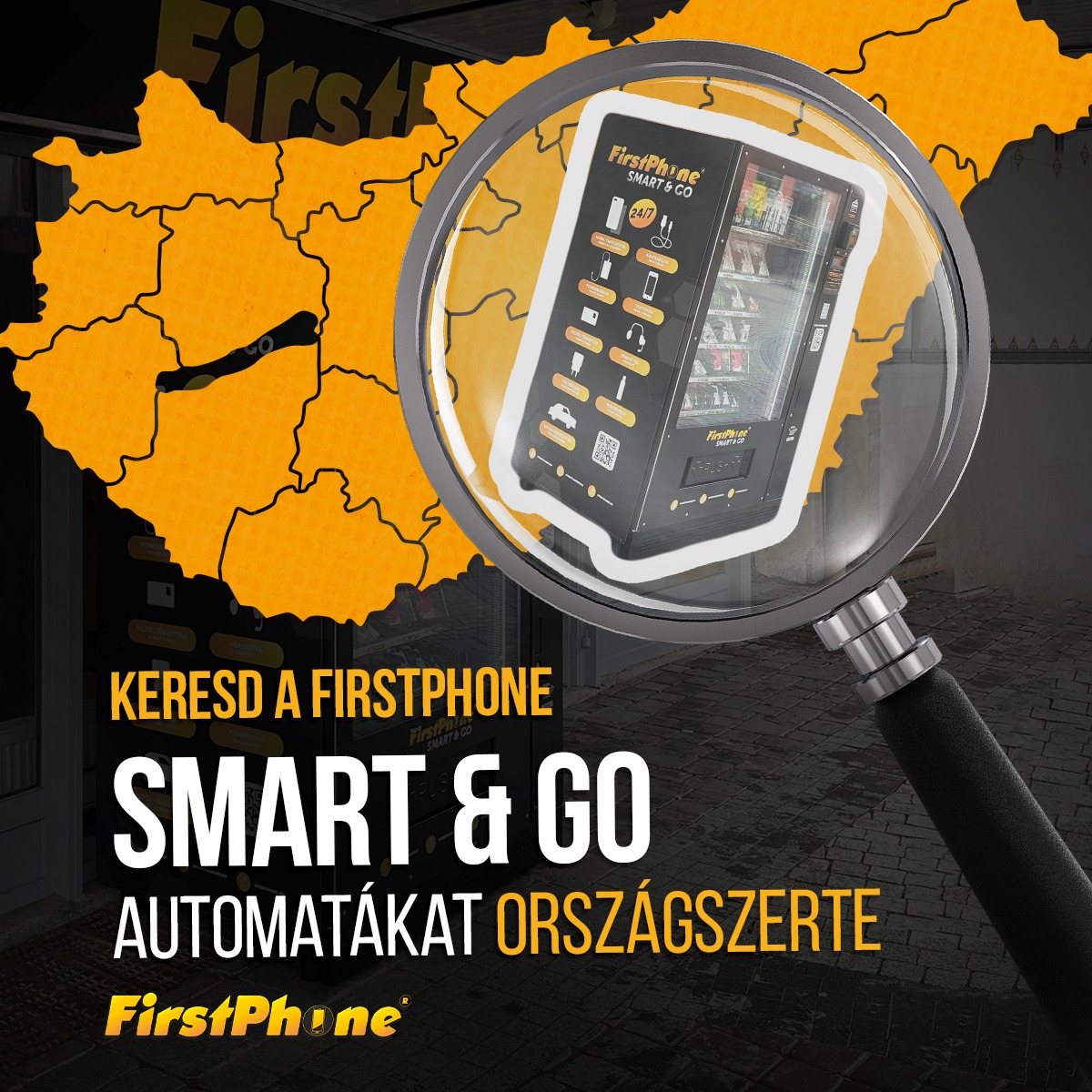 Hľadaj automaty FirstPhone Smart & Go v celej Európe 😎📢