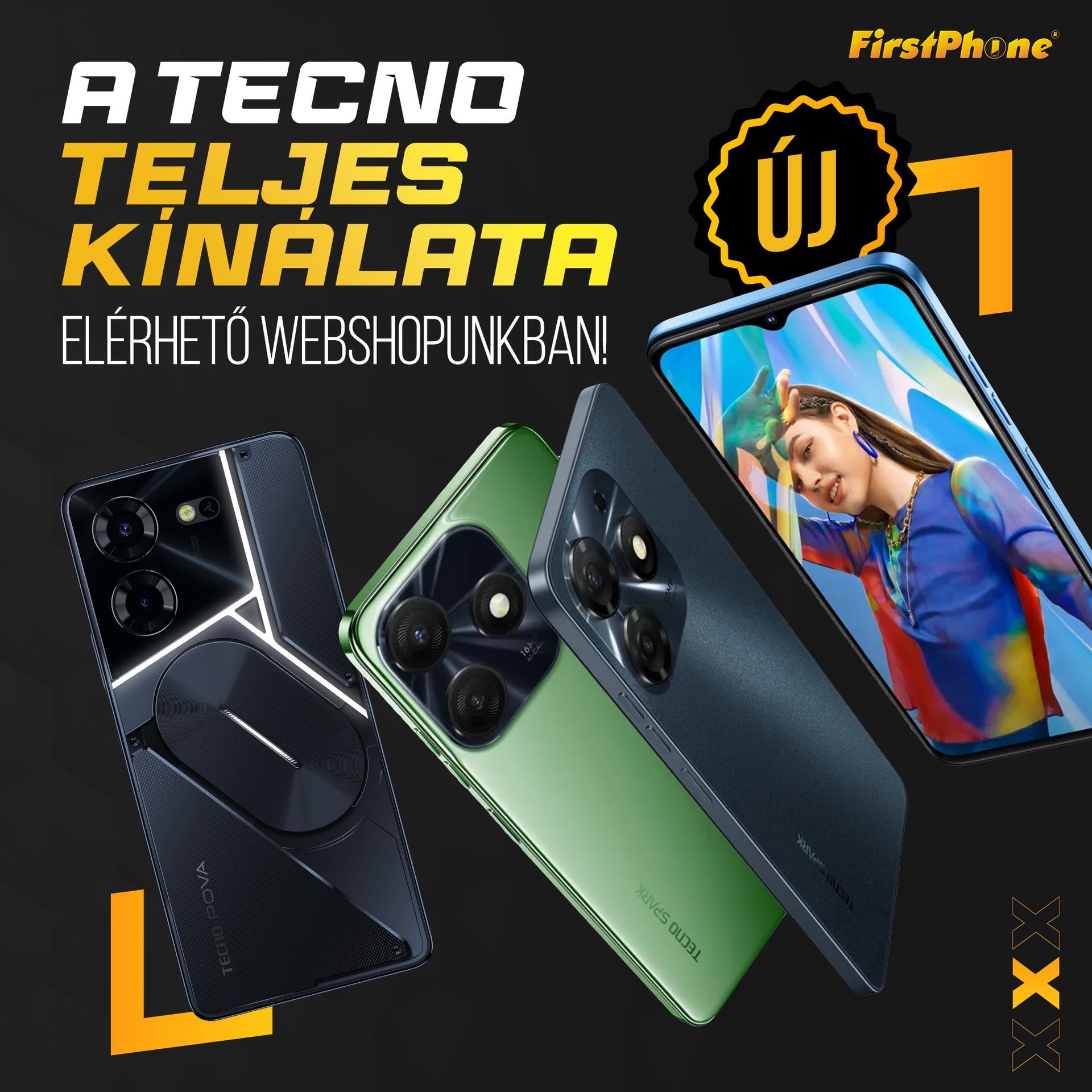 Odteraz sú všetky telefóny Tecno dostupné vo FirstApp aj na našej webovej stránke! 😍📱