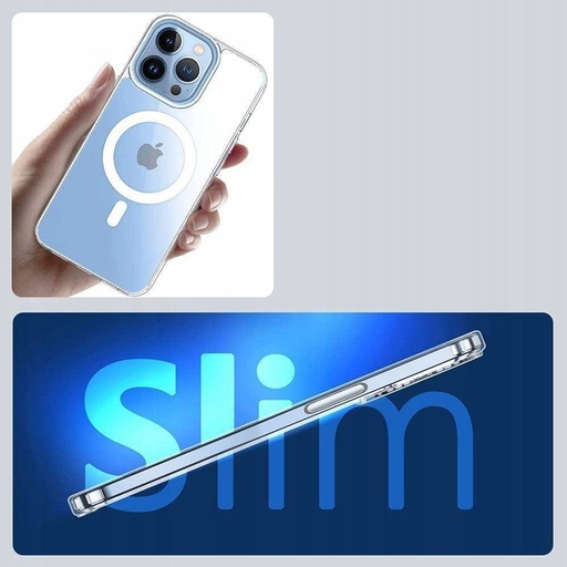 Apple iPhone 14 Pro Tech Protect Flexair hybrid magsafe zadný kryt (Priehľadný)