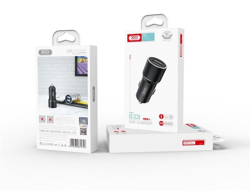 XO CC30 do auta nabíjačka (2xUSB port), čierny