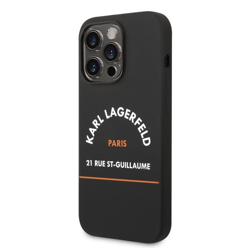 Apple iPhone 14 Pro Max Karl Lagerfeld Rue St Guillaume puzdro (Čierny) – KLHCP14XSRSGHLK