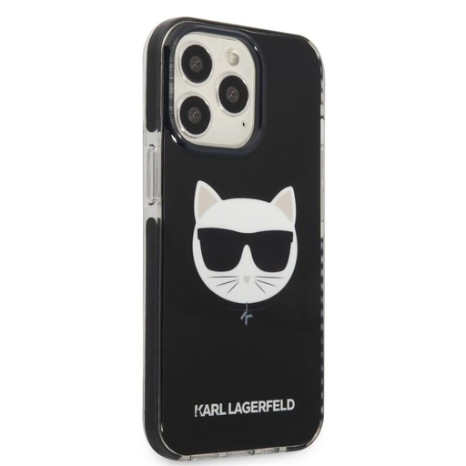 Apple iPhone 13 Pro Karl Lagerfeld TPE Choupette Head puzdro (Čierny) – KLHCP13LTPECK