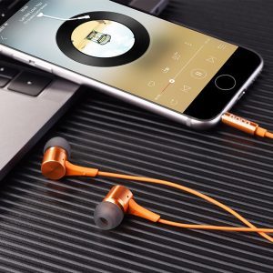 Hoco M54 headset (jack 3,5mm) s mikrofónom, oranžový