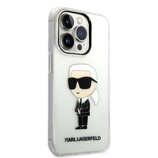 Apple iPhone 14 Pro Max Karl Lagerfeld IML Ikonický NFT puzdro (Priehľadný) – KLHCP14XHNIKTCT