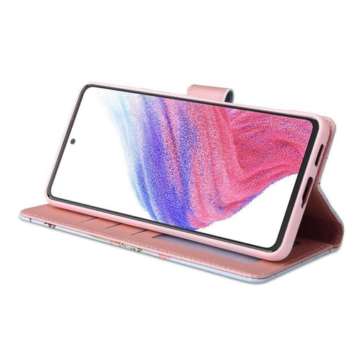 Samsung Galaxy A53 5G Tech Protect Wallet Garden knižkové puzdro (Fialový)