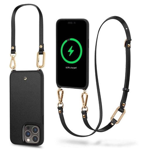 Apple iPhone 14 Pro Spigen Cyrill classic charm magsafe zadný kryt (Čierny)