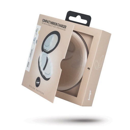 Beeyo Compact Mirror 3000mAh power bank, zlatý