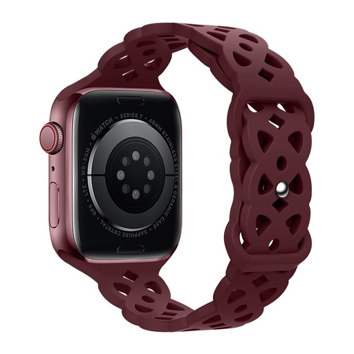 Apple Watch 38 / 40 / 41 mm Hoco WA09 rhombus flexibilný remienok červený