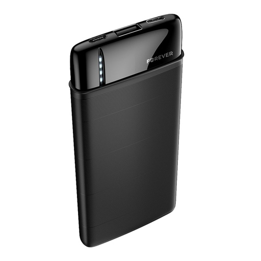 Forever TB 5000mAh s kapacitou powerbanka, microUSB s káblom čierny