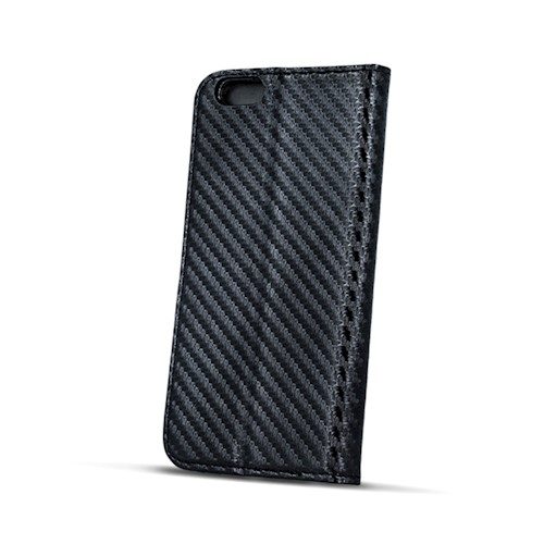 Apple iPhone 7 / iPhone 8 / iPhone SE 2020 / iPhone SE 2022 smart carbon magnetický knižkové puzdro (Čierny)