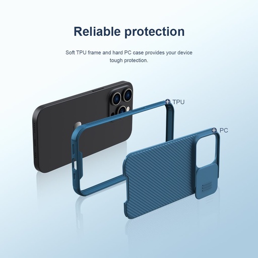 Apple iPhone 14 Pro Nillkin CamShield Pro MagSafe zadný kryt (Čierny)