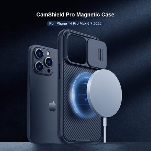 Apple iPhone 14 Pro Max Nillkin CamShield Pro MagSafe zadný kryt (Čierny)