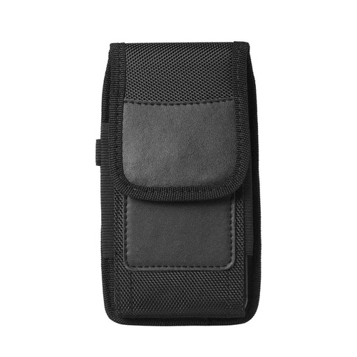 IPHONE 11 / 11 PRO / 12 / 12 PRO / 13 / 13 PRO / SAMSUNG A10 / A41 / A50 / A51 Oxford vertikálny puzdro na opasok (Čierny)