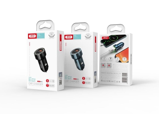 XO CC33 Do auta nabíjačka, 20W, QC3.0, PD3.0 výstup modrý