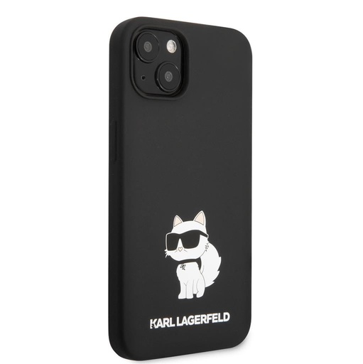 Apple iPhone 13 Karl Lagerfeld Liquid Silicone Choupette NFT puzdro (Čierny) – KLHCP13MSNCHBCK