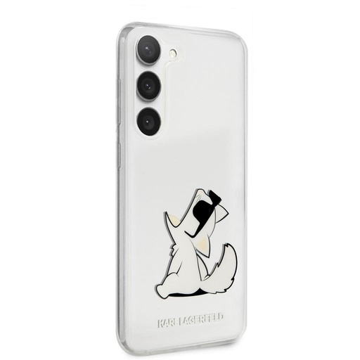Samsung Galaxy S23+ Karl Lagerfeld PC/TPU Choupette Eat puzdro (Priehľadný) – KLHCS23MCFNRC