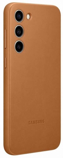 Samsung Galaxy S23+ Leather puzdro (Hnedý)