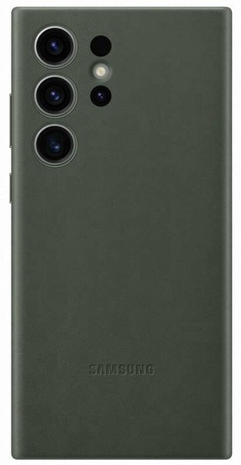 Samsung Galaxy S23 Ultra Leather puzdro (Zelený)