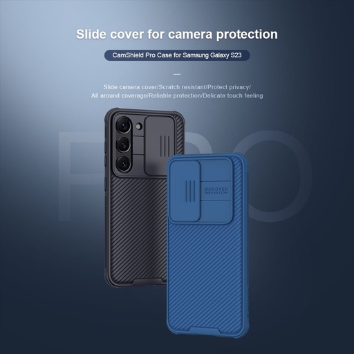 Samsung Galaxy S23 5G Nillkin Camshield Pro zadný kryt (čierny)