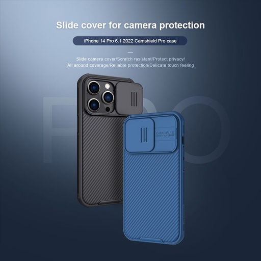 Apple iPhone 14 Pro Nillkin Camshield Pro zadný kryt (Čierny)