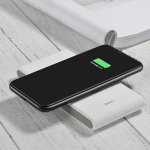 Hoco B32 power bank (bezdrôtový nabíjanie), 8000 mAh, 2,1A, čierny