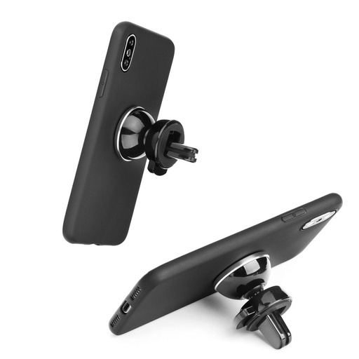 Xiaomi Redmi Note 12 5G / Poco X5 5G liquid silicone magnetický držiak do auta kompatibilný zadný kryt (Čierny)