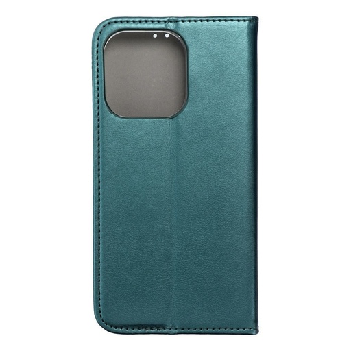 Apple iPhone 15 Pro smart magneto magnetický knižkové puzdro (Zelený)
