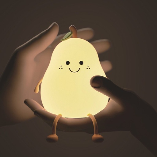Forever Lucky Pear FNL-02 viac vo farbe svietiaci LED nočný lampa, vstavaný s batériou biely,RGB