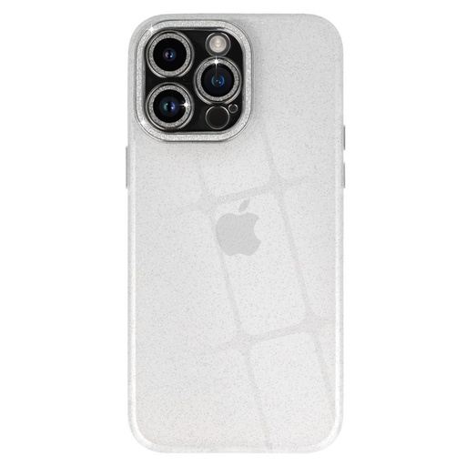 Apple iPhone 14 Pro liquid glitter camera zadný kryt (Priehľadný)