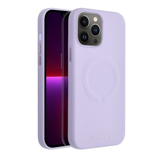 Apple iPhone 13 Pro Max Roar Leather magsafe zadný kryt (Fialový)