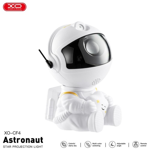 XO CF4 Projektor lampa Astronaut, biely