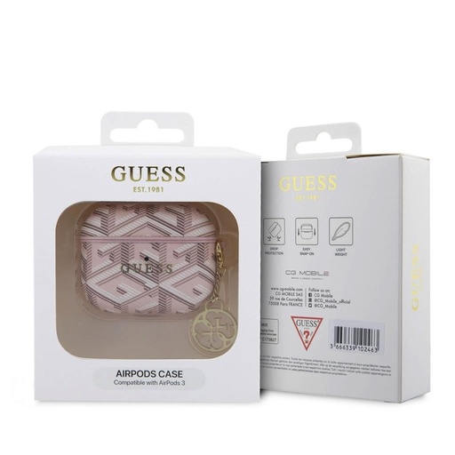 Guess PU G Cube Charm puzdro AirPods 3 (Ružový) - GUA3PGCE4CP
