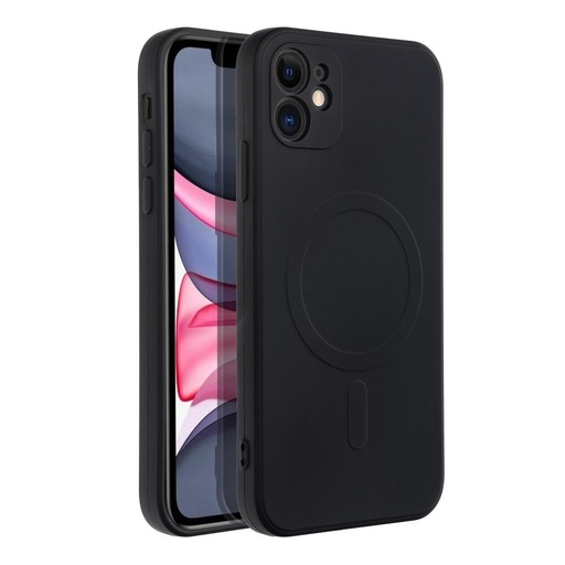 Apple iPhone 11 Silicone mag cover magsafe zadný kryt (Čierny)