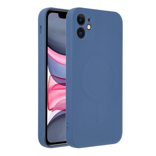 Apple iPhone 11 Silicone mag cover magsafe zadný kryt (Modrý)