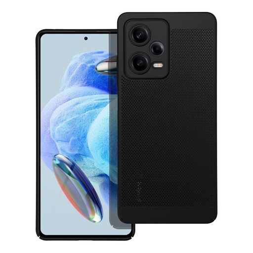Xiaomi Redmi 13C Breezy perforovaný plastový zadný kryt (Čierny)