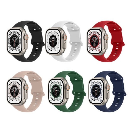 Apple Watch 42mm / Watch 44mm / Watch 45mm / Watch 49mm HOCO WA15 solid remienok červený