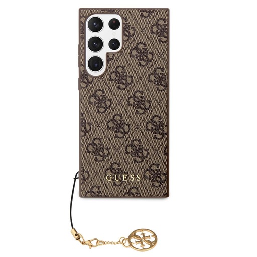 Samsung Galaxy S24 Ultra Guess 4G Charms puzdro (Hnedý) - GUHCS24LGF4GBR