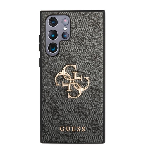 Samsung Galaxy S24 Ultra Guess PU 4G Metal Logo puzdro (Sivý) - GUHCS24L4GMGGR