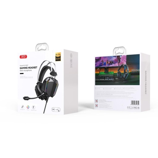 XO GE-07 gamer stereo slúchadlá s mikrofónom čierny