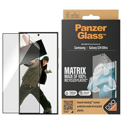 Samsung Galaxy S24 Ultra PanzerGlass ultra wide fit prémiový ochranné sklo priehľadný