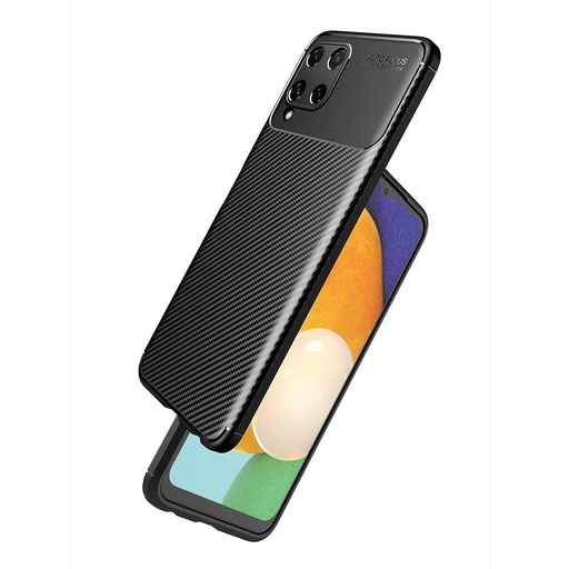 Samsung Galaxy S24 Plus carbon fiber silikónový zadný kryt (Čierny)