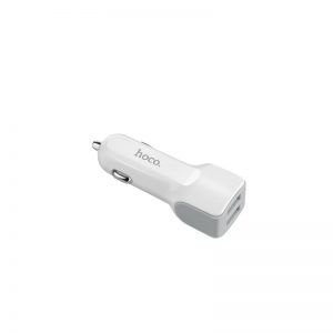 Hoco Z23 do auta nabíjačka (2 USB port, microUSB kábel), 5V 2,4A, biely