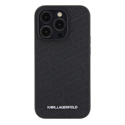 Apple iPhone 15 Pro Karl Lagerfeld PU Quilted Pattern puzdro (Čierny) – KLHCP15LPQKPMK