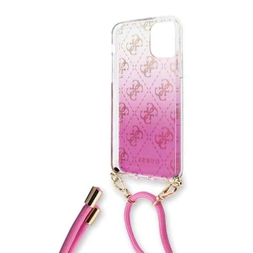 Apple iPhone 11 Guess 4G Electroplated Gradient puzdro (Ružový) - GUHCN61WO4GPI
