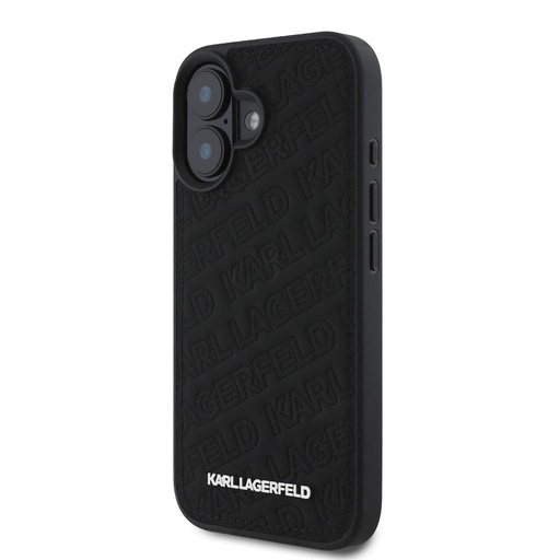 Apple iPhone 16 Karl Lagerfeld PU Quilted Pattern puzdro (Čierny) – KLHCP16SPQKPMK