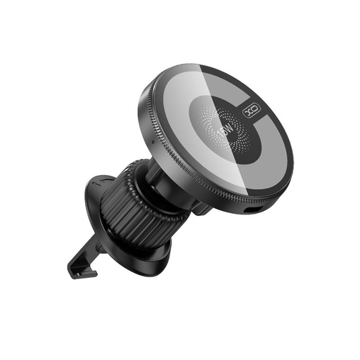 XO CX025 bezdrôtový do auta magsafe rýchlonabíjačka (na ventilačnú mriežku) (Čierny)