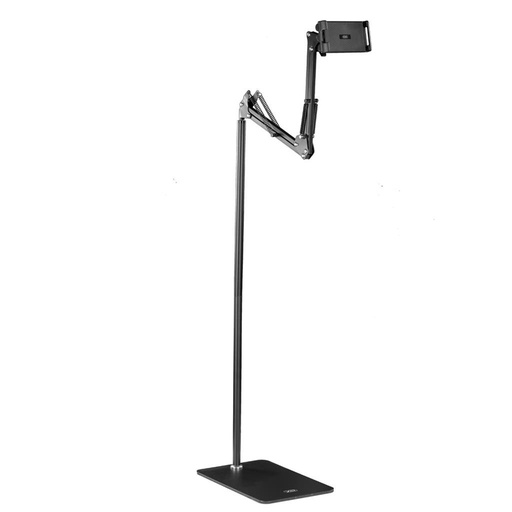 XO C137 stolový telefón a držiak na tablet stojan prenosný kov mobilný telefón/tablet stojan 135cm magas (Čierny)